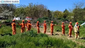 EDAK ekibi, orman yangınları gönüllü eğitimini tamamladı