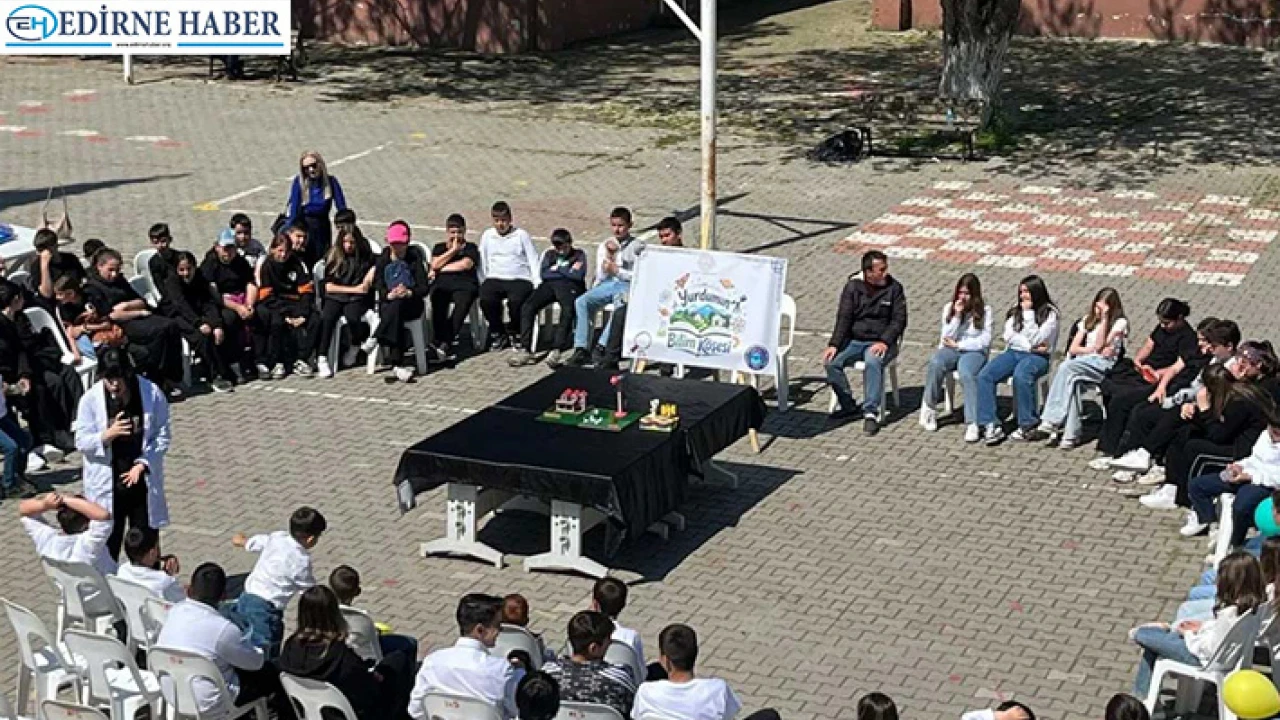 Köy okulunda bilim şöleni